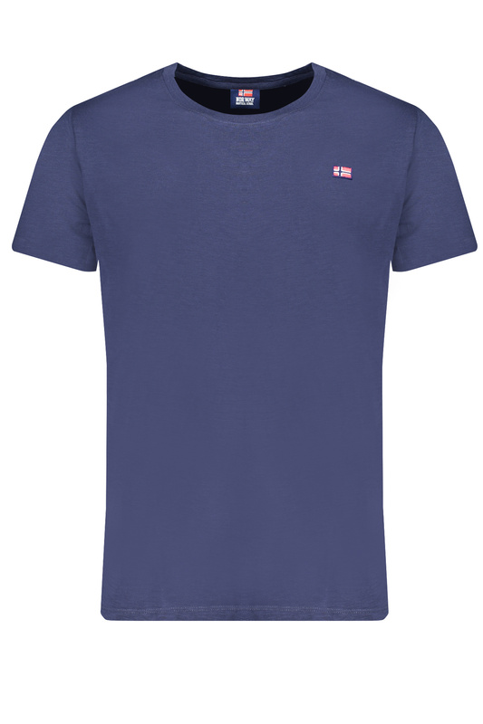 NIEBIESKI T-SHIRT MĘSKI Z KRÓTKIM RĘKAWEM Norway 1963