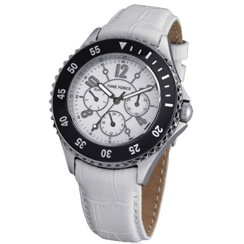 Zegarek TIME FORCE TF3300L02. Kwarcowy, Kolor biały. Kobieta.