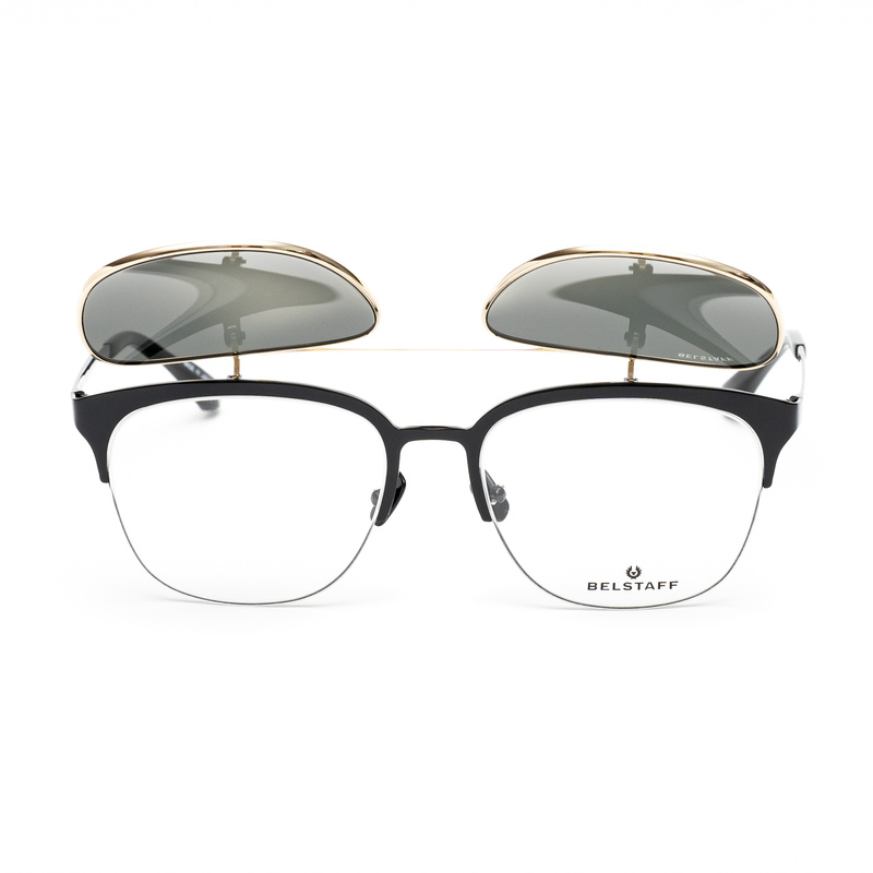 Okulary BELSTAFF HATCHERNEGROD. VIEW + CLIP-ON, Kolor czarny. Kobieta.