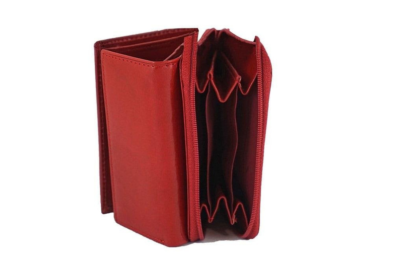 Barberinis - portfel skórzany damski - Brązowy ciemny