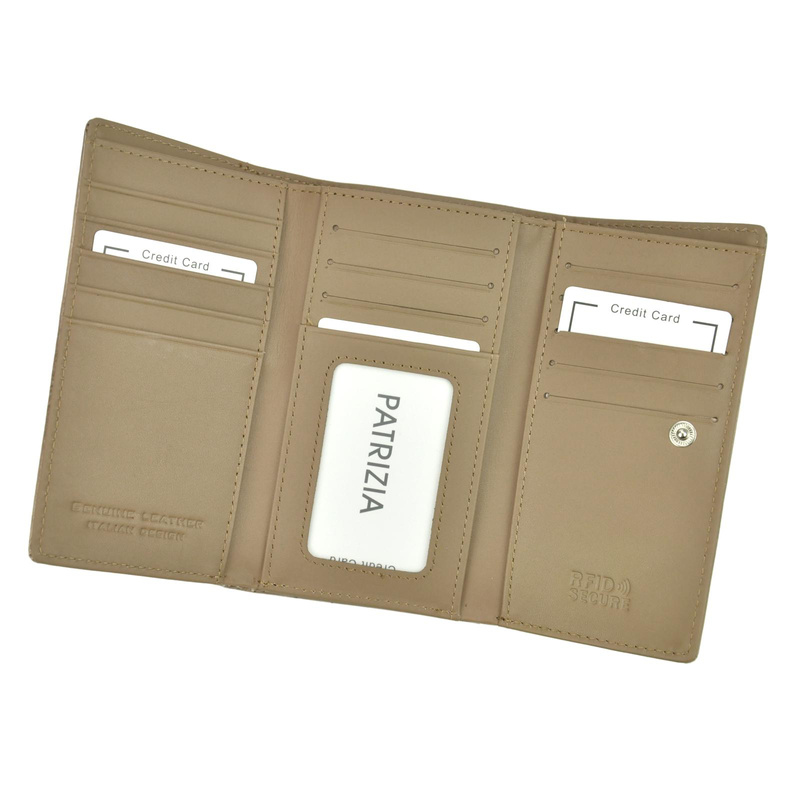 PATRIZIA damska portmonetka skóra naturalna zgrabny portfel system RFID