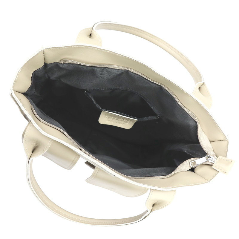 Gregorio shopperbag damska torebka na ramię skóra naturalna kieszenie