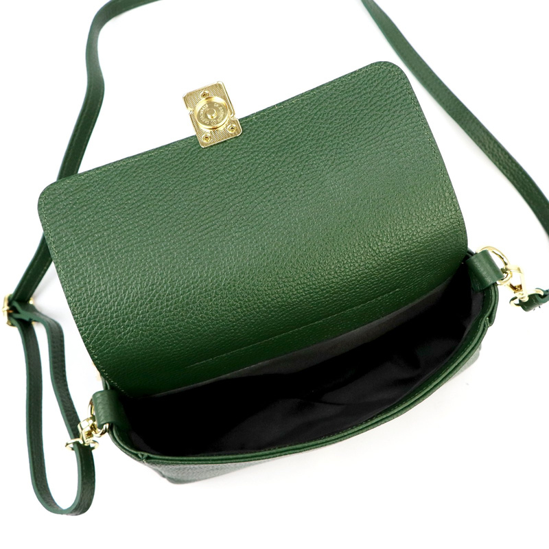 Luka torebka Skórzana elegancka damska listonoszka przez ramię kieszenie