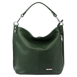 Damska stylowa skórzana torebka na ramię shopper z kieszeniami MiaMore