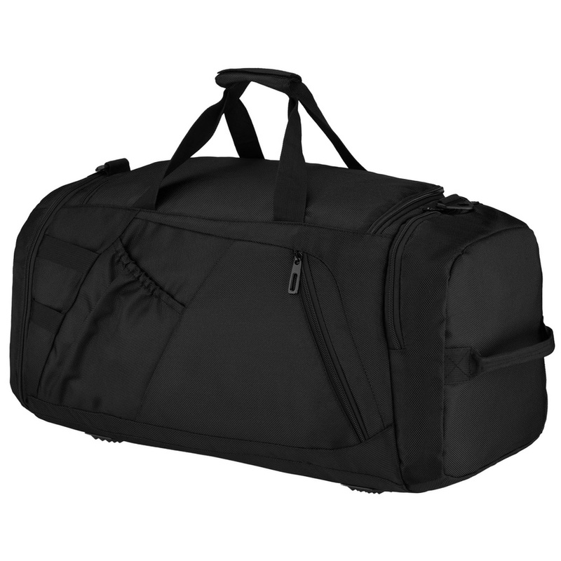 Sportowa torba treningowa z poliestru w czarnym kolorze - Peterson