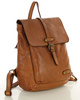 MARCO Miejski plecak skórzany w stylu old look handmade leather brąz camel