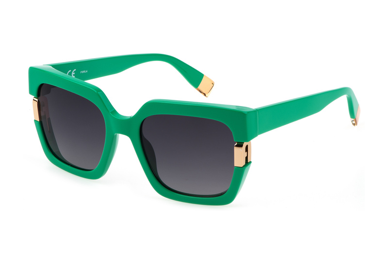 Okulary FURLA SFU624-54092X. Okulary przeciwsłoneczne, Kolor zielony. Kobieta.