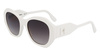 Okulary KARL LAGERFELD KL6146S-105. Okulary przeciwsłoneczne, Kolor biały. Kobieta.