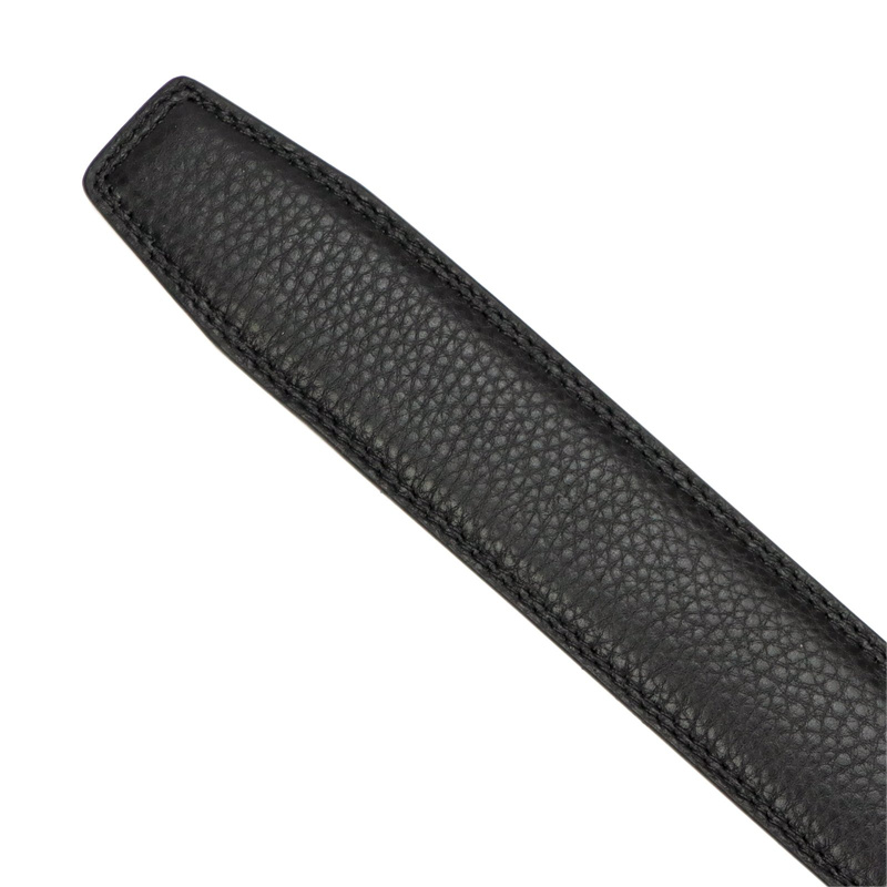 Nordee męski pasek do spodni skóra naturalna zaciskowa klamra stylowy