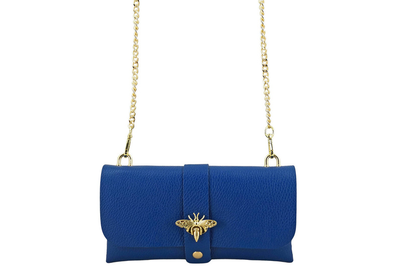 Torebka kopertówka na łańcuszku - Chabrowa