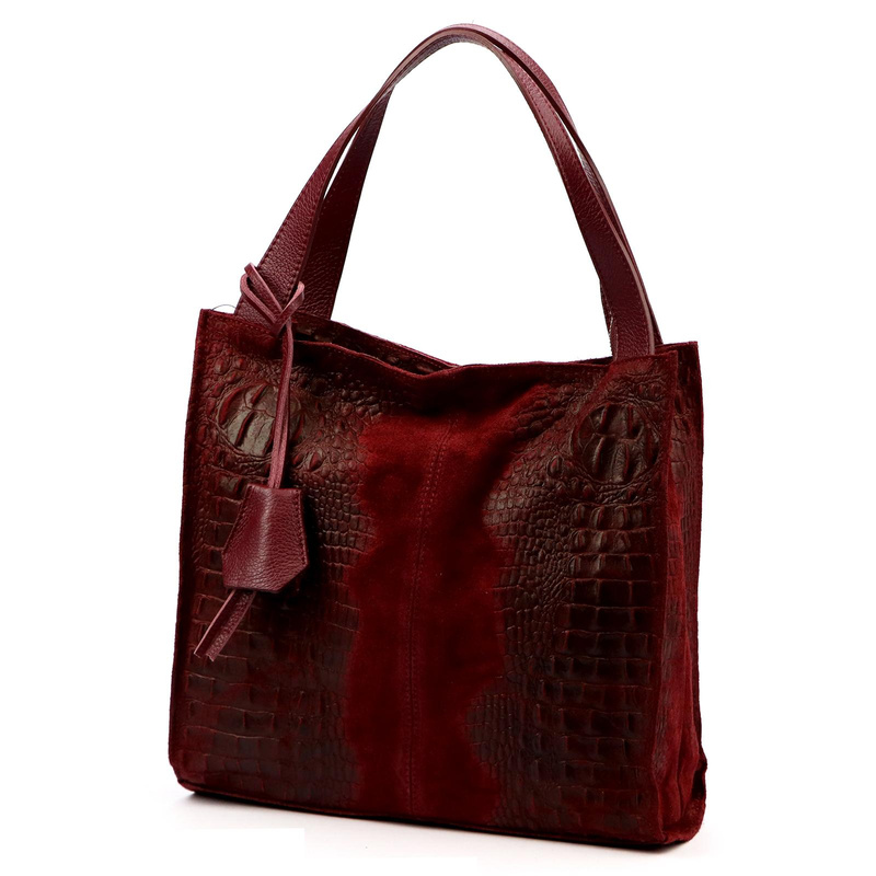 Damska torebka ze skóry naturalnej Luka 26-010 CROCO