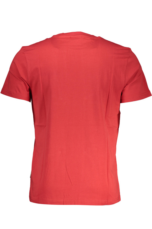 NAPAPIJRI T-SHIRT Z KRÓTKIM RĘKAWEM MĘSKI CZERWONY