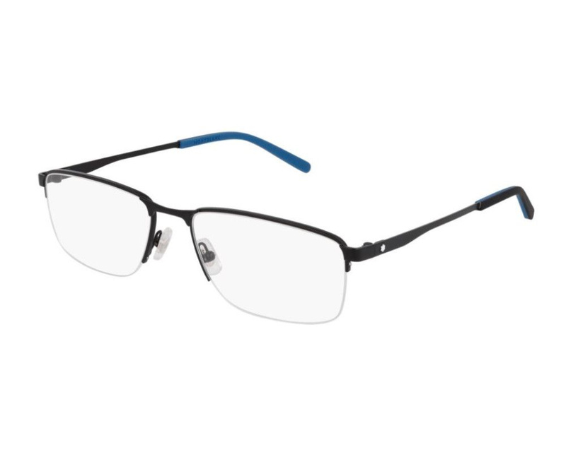 Okulary MONTBLANC MB0107O-001. Okulary korekcyjne, Kolor czarny. Mężczyzna.