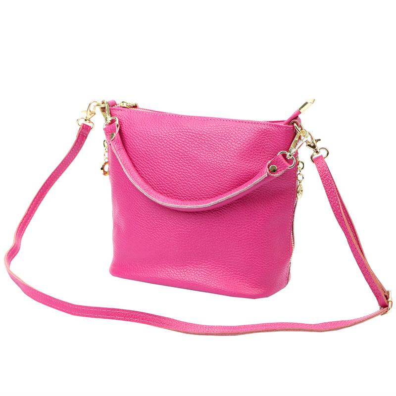 Patrizia damska torebka na ramię skóra naturalna torba z kieszenią