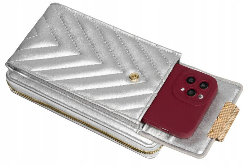 Damski portfel z paskiem etui na telefon Cavaldi