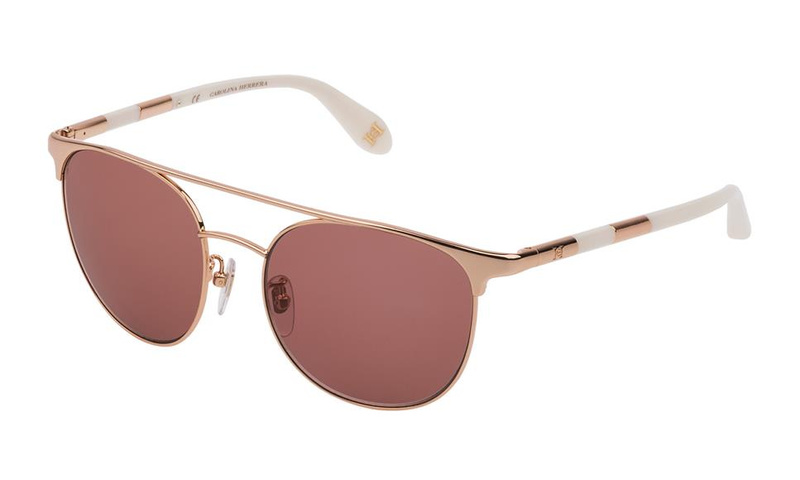 Okulary CAROLINA HERRERA NY SHN051M5408FC. Okulary przeciwsłoneczne, Kolor pomarańczowy. Kobieta.