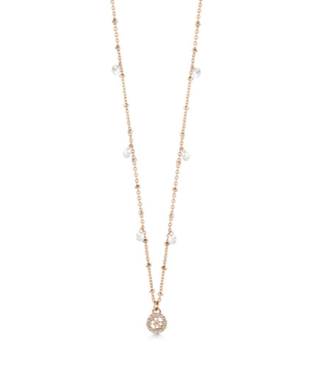 Biżuteria GUESS UBN20084. Naszyjnik, Kolor różowy. Kobieta.