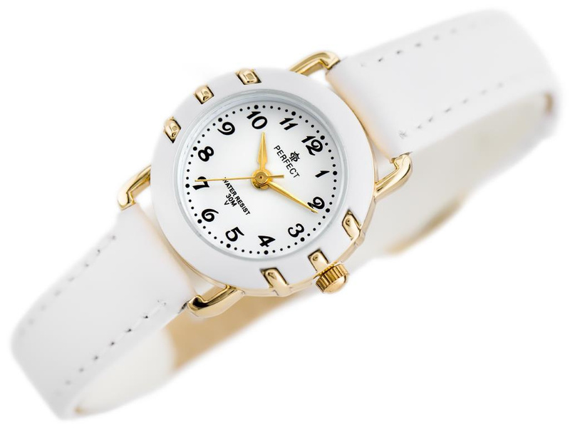 ZEGAREK KOMUNIJNY DZIECIĘCY PERFECT LP033-03 biały + BOX