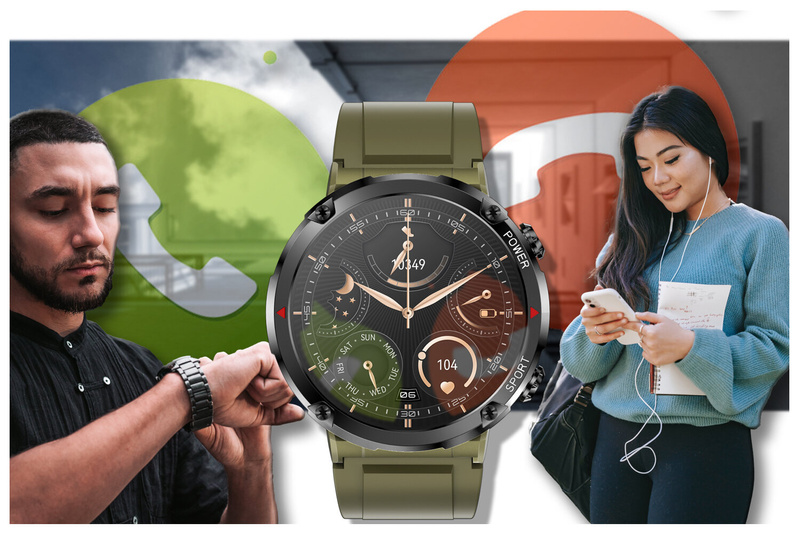 SMARTWATCH MĘSKI GRAVITY GT21-7 - BLUETOOTH CALL, DODATKOWY PASEK (sg025g)