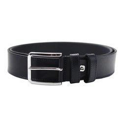 Męski elegancki pasek do spodni skórzany z klasyczną klamrą Pierre Cardin