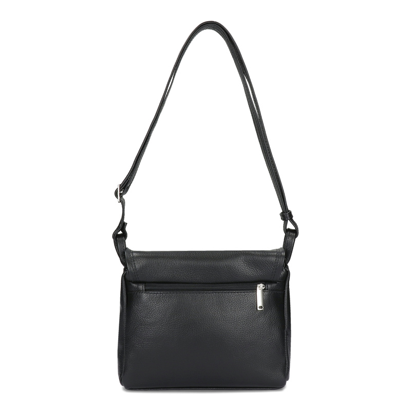 Listonoszka dwukomorowa skórzana klasyczna torebka na ramię Voyager