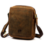 Nordee męska saszetka skóra naturalna torba miejska na ramię z kieszeniami