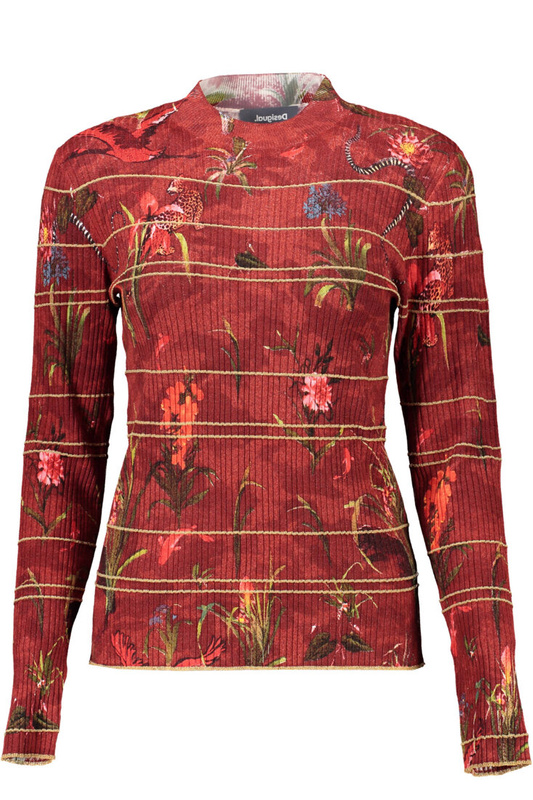 DESIGUAL SWETER DAMSKI CZERWONY