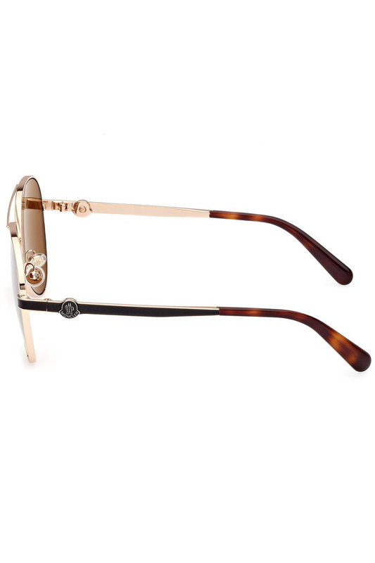 MONCLER ZŁOTE OKULARY PRZECIWSŁONECZNE DAMSKIE