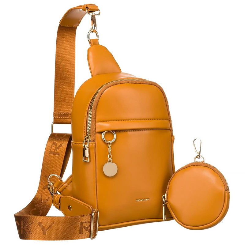 Rovicky Listonoszka Damska Torebka Na Ramię Crossbody Skóra Eko Z Etui