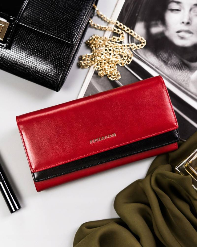 Skórzany damski portfel Peterson PTN 421028-SG