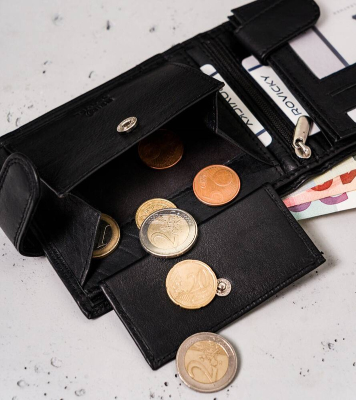 Skórzany rozbudowany męski portfel Wild z RFID