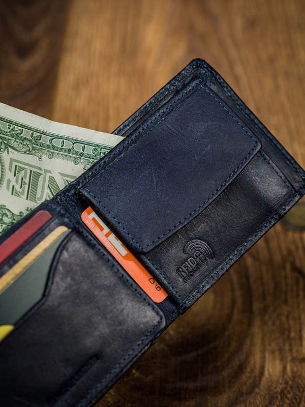 Skórzany męski portfel Wild N1186-HP