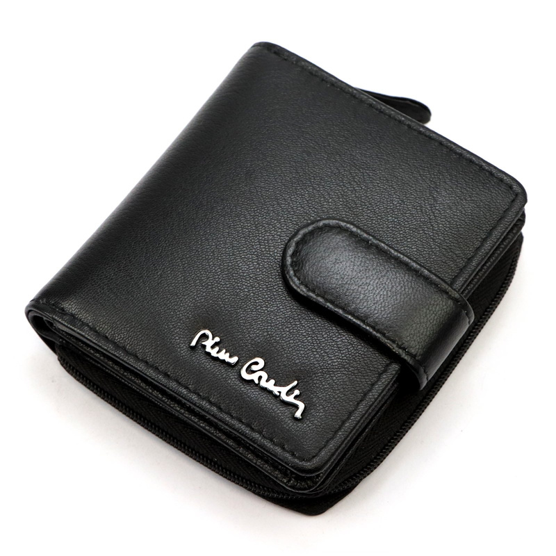 Pierre Cardin portfel damski pionowy skóra naturalna portmonetka RFID