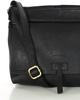 Torebka skórzana listonoszka damska messenger bag - MARCO MAZZINI czarny