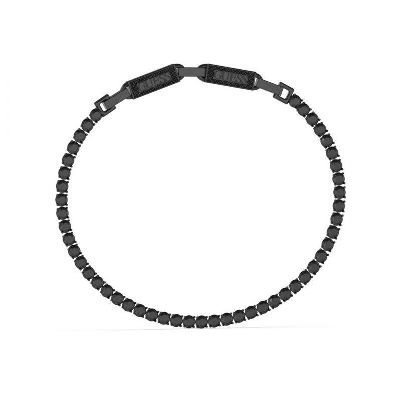 Biżuteria GUESS JUMB03237JWBK. Bransoletka, Kolor czarny. Mężczyzna.
