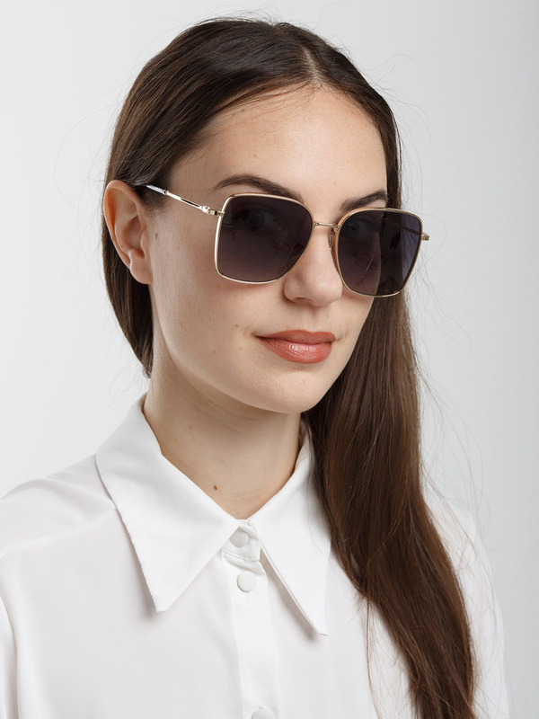 Damskie okulary przeciwsłoneczne Marc Jacobs MARC 829/S złoto-szare