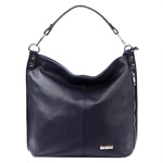 Damska stylowa skórzana torebka na ramię shopper z kieszeniami MiaMore