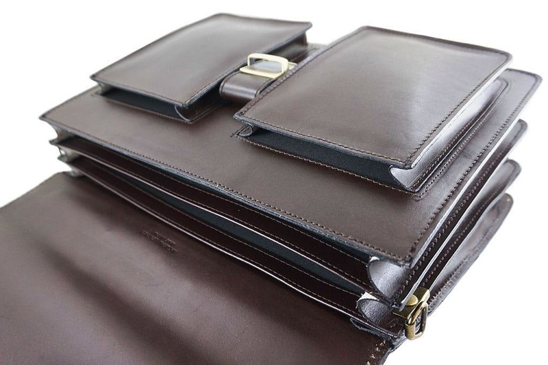 Aktówka męska skóra naturalna Barberinis - Brązowa