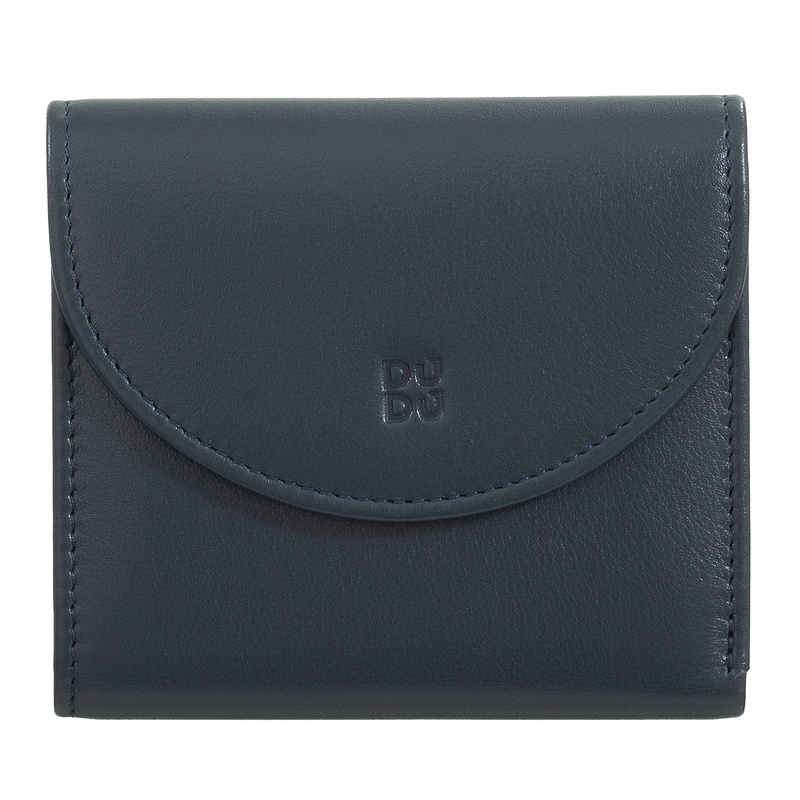 DUDU portfel damski skóra naturalna zgrabna portmonetka na zatrzask