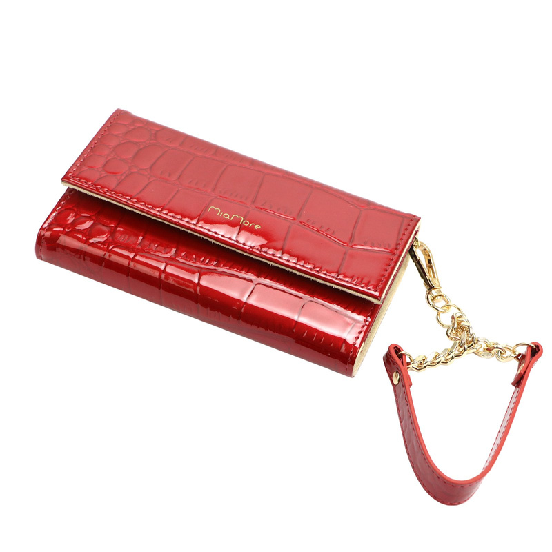 MiaMore etui na telefon skóra naturalna IPHONE 11 case z łańcuszkiem