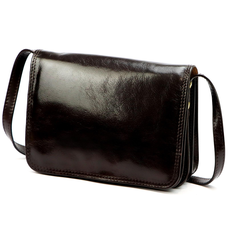 Florence damska listonoszka 3 komory torebka na ramię skóra naturalna