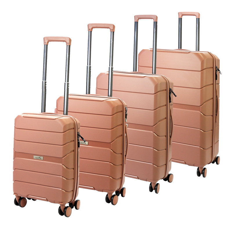 Jony zestaw podróżny 4 walizek na kółkach z kosmetyczką materiał ABS