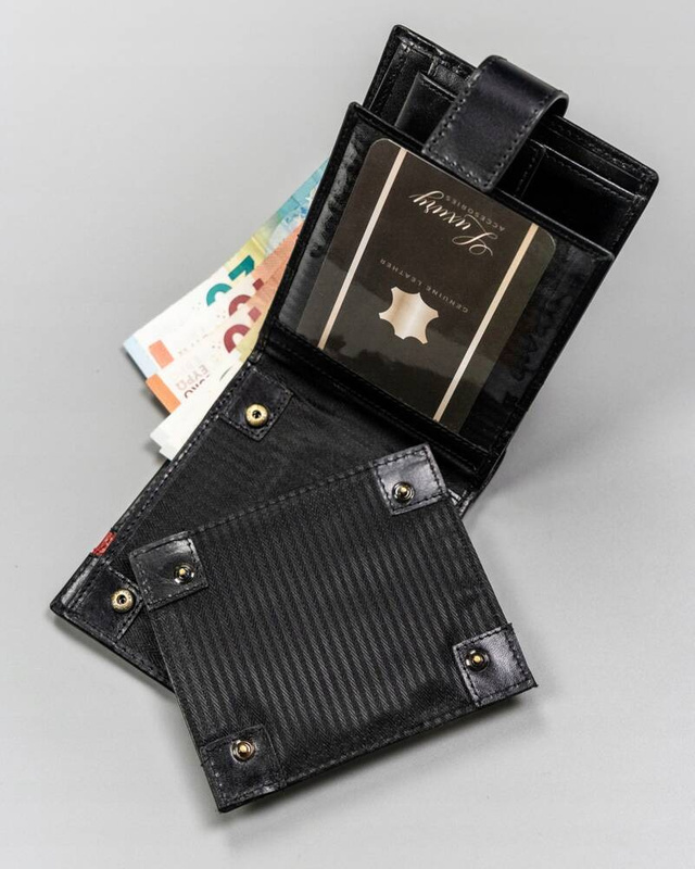Elegancki skórzany portfel męski Rovicky z RFID