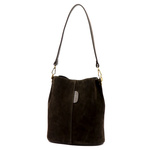 Skórzana Zamszowa damska listonoszka z organizerem torebka przez ramię Luka