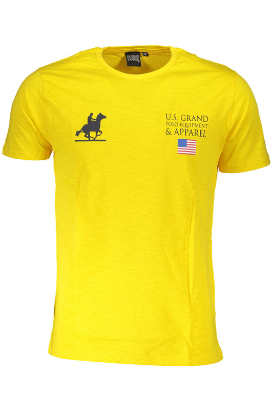 US GRAND POLO T-SHIRT MĘSKI Z KRÓTKIM RĘKAWEM ŻÓŁTY