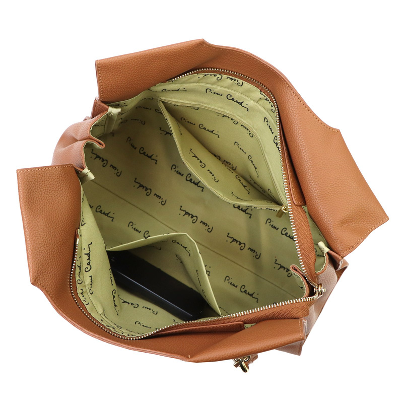 Skórzana damska shopperbag na ramię Pierre Cardin