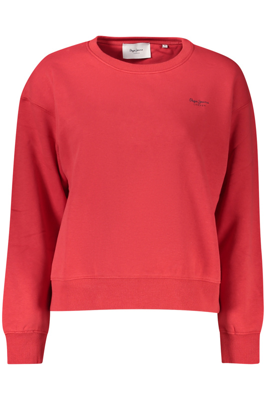 PEPE JEANS CZERWONA BLUZA DAMSKA Z ROZPINANYM NA ZAMEK