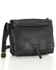 Torebka skórzana listonoszka damska messenger bag - MARCO MAZZINI czarny