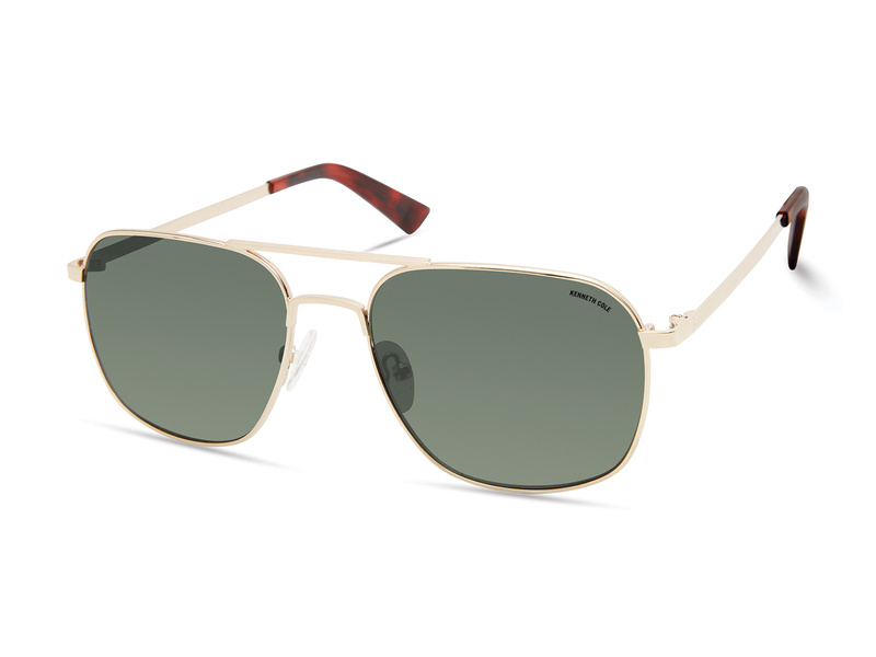 Okulary KENNETH COLE KC2970-5632N. Okulary przeciwsłoneczne, Kolor złoty. Mężczyzna.