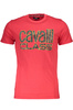 CAVALLI CLASS T-SHIRT Z KRÓTKIM RĘKAWEM MĘSKI CZERWONY
